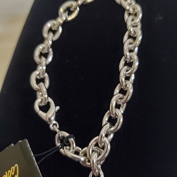 Cookie Lee Silver Flower Charm Bracelet 🌼 NWT - Picture 5 of 7